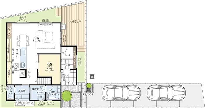 コーディネートパターンNo.01 参考間取り1階