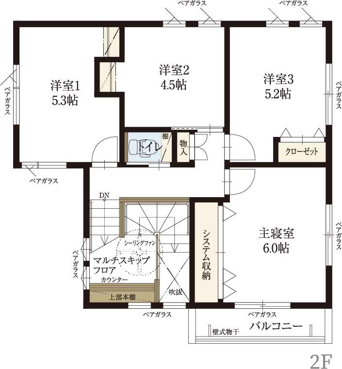 コーディネートパターンNo.02 参考間取り2階